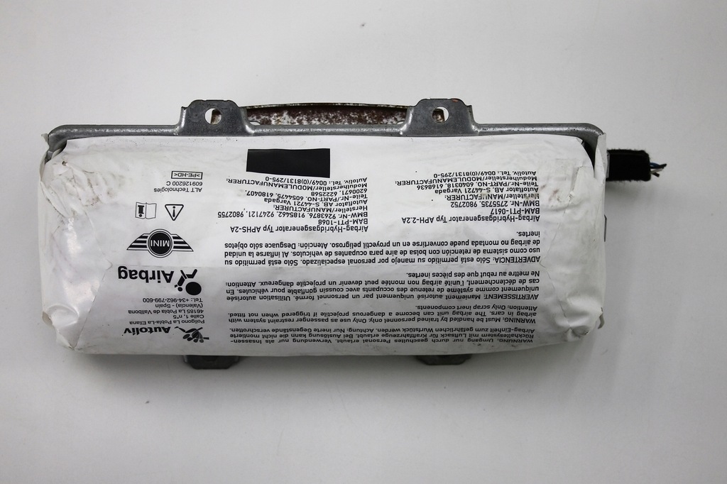 фото №2, Mini roadster r58 r59 подушка повітряна пасажира