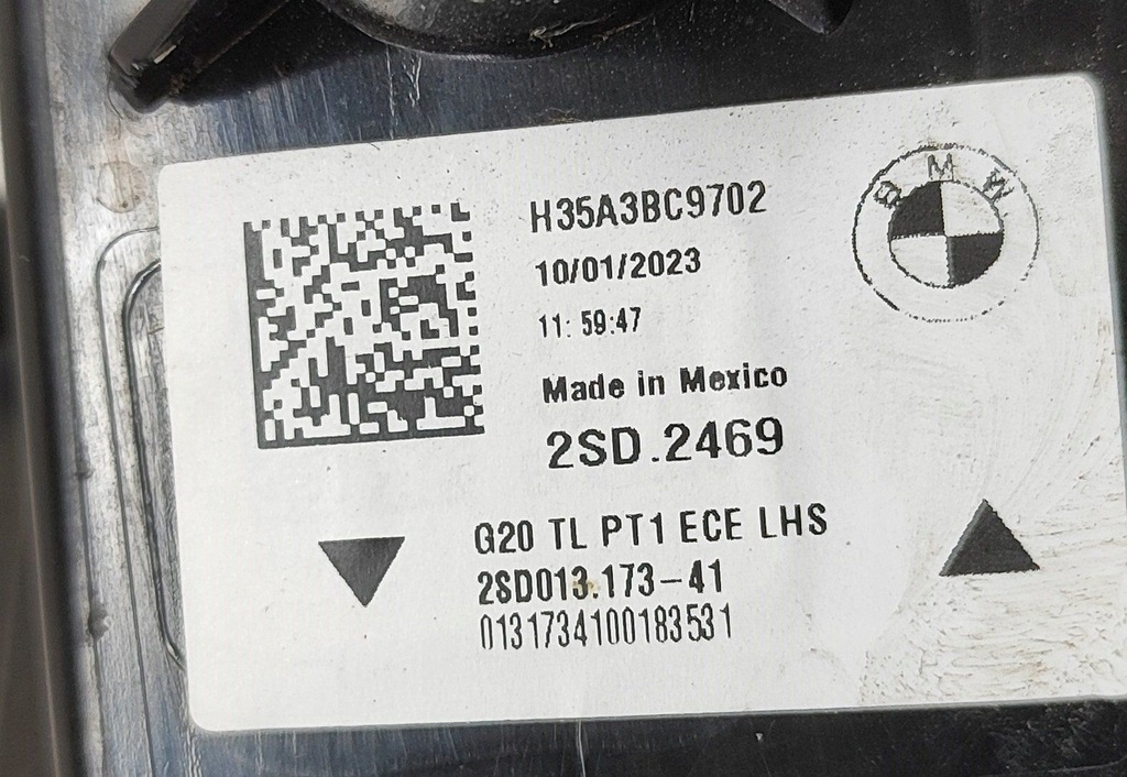 фото №7, Bmw 3 g20 g21 2023 ліва сторона лампа задня