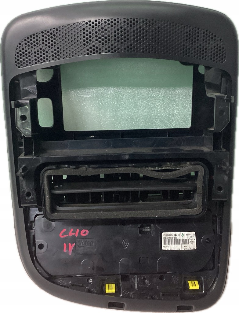 фото №2, Dekor панель блок керування кондиціонера рамка радіо консолі renault clio iv lift