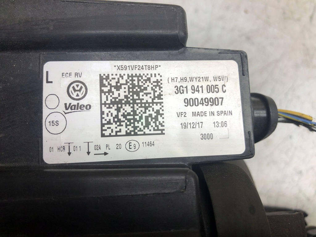 фото №9, Лампа левый перед passat b8 3g1941005c europa