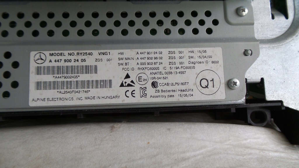 фото №11, Навігація радіо mercedes vito w447 a4479002405 2015 w447 vito