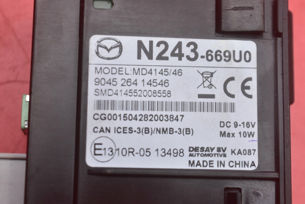 фото №6, Port разъём usb aux n243-669u0 mazda mx5 mx-5 4 iv nd 15-21