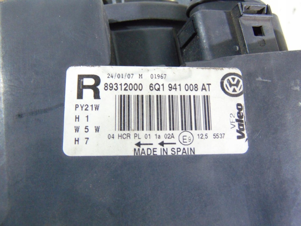 фото №9, Лампа правый перед vw polo iv lift 6q1941008at