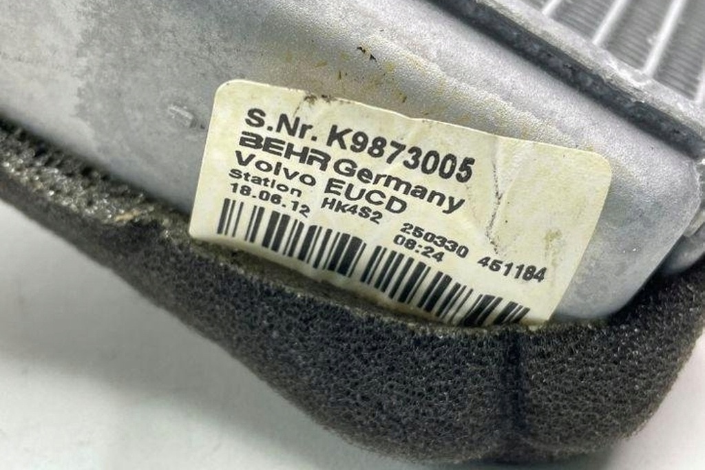 фото №7, Радиатор отопителя volvo xc60 ii 246 k9873005 2.4l дизель 140kw 2012