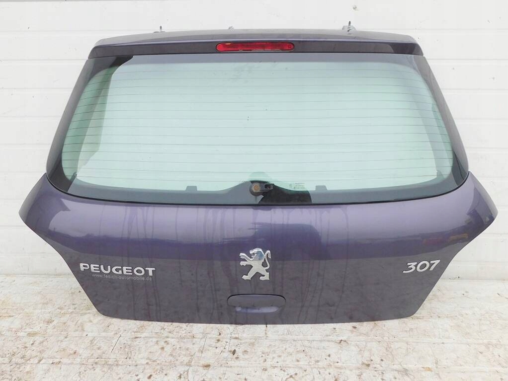 фото №5, Peugeot 307 1.6 16v 2002r кришка багажника задня багажника