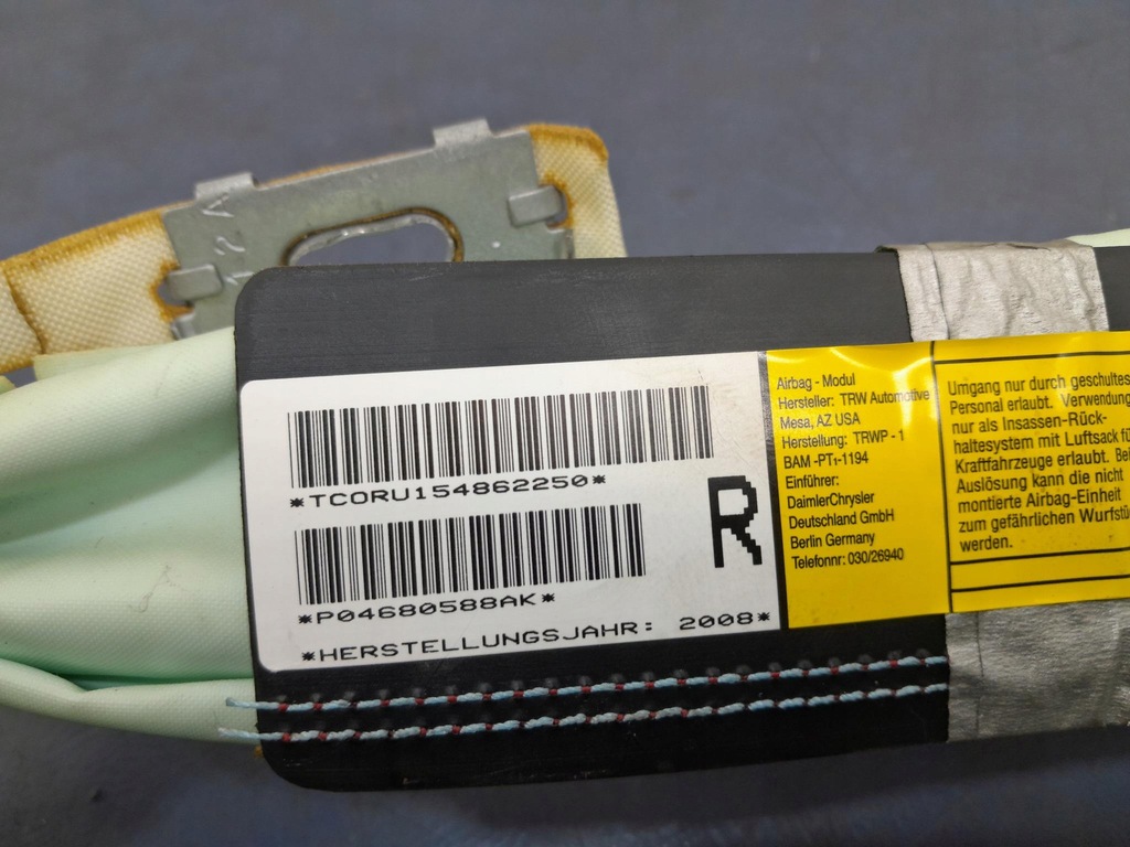 фото №5, Chrysler town country v подушка безпеки шторка безпеки права