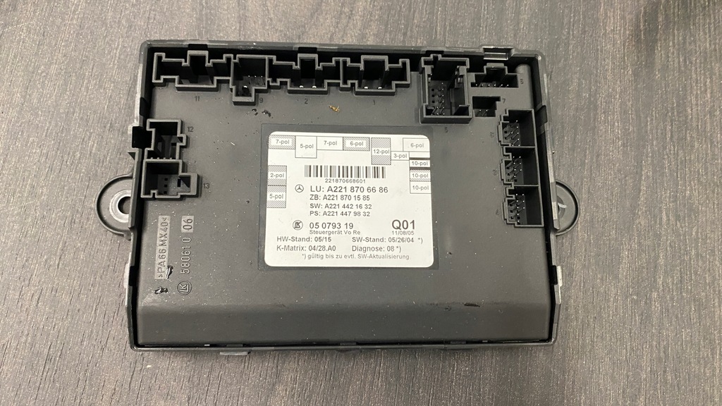 фото №1, Модуль дверь правый перед w221 2218706686