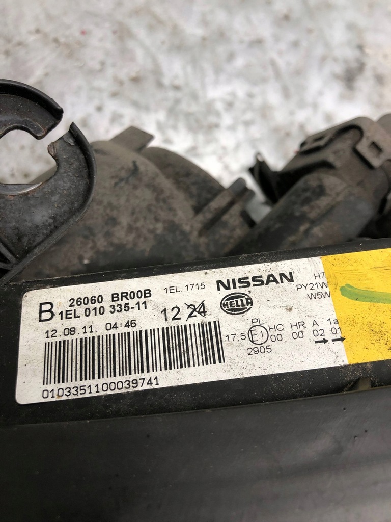 фото №7, Лампа лівий перед nissan qashqai +2 26060-br00b