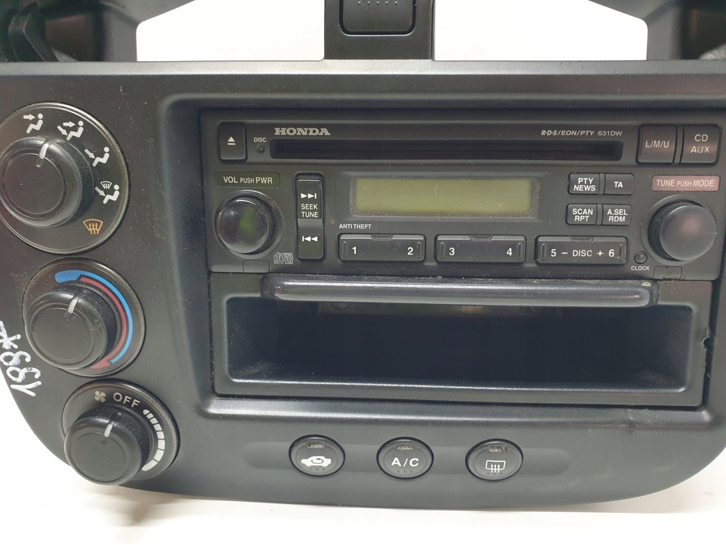 фото №3, Панель кондиціонера радіо cd honda civic vii