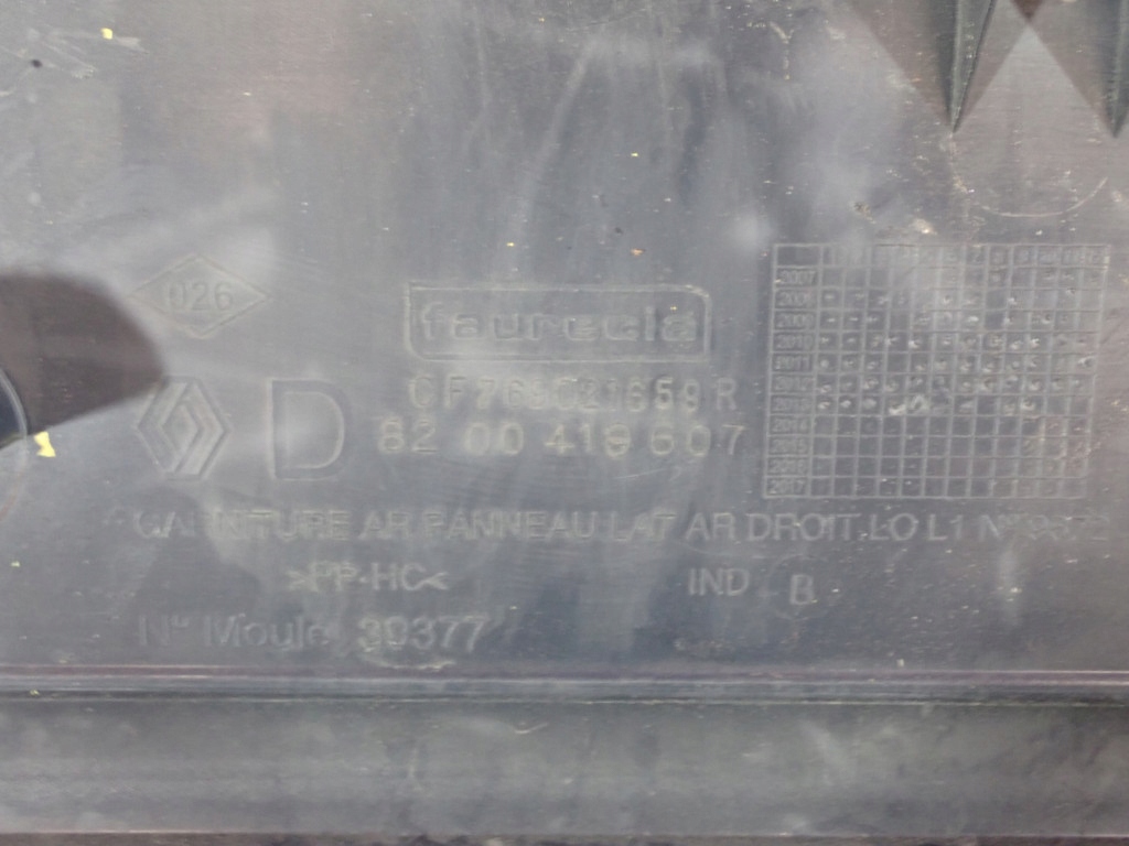 фото №5, Kangoo ii iii z.e. оббивка обшивка багажника права 8200419607 8200419598