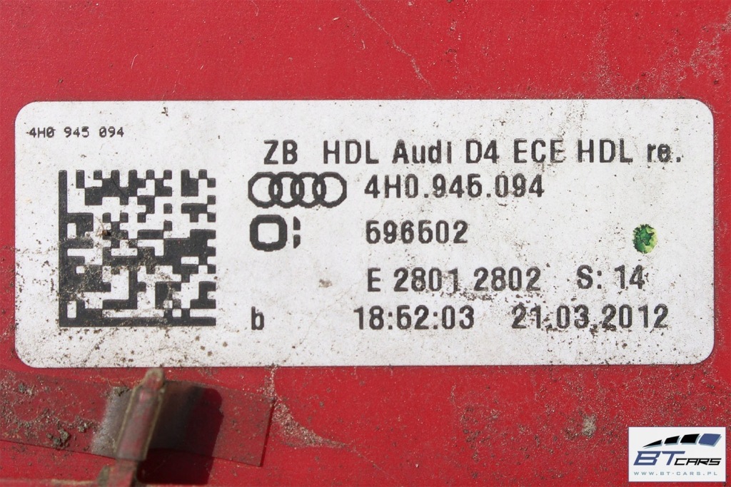 фото №9, Audi a8 s8 лампы led задняя 4h0945093 4h0945094 4h0945095 4h0945096 лампа задний