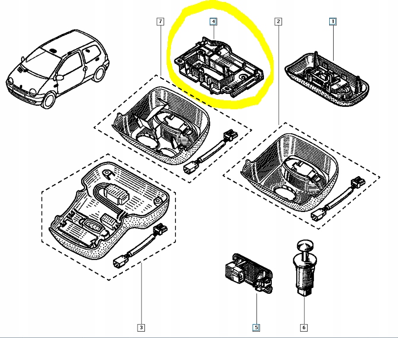 фото №13, Цоколь стельова renault twingo i оригінальний номер 7700835686