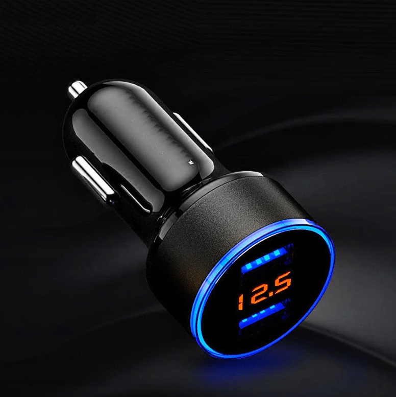 фото №6, Скло зарядний пристрій автомобільна usb 3.1 quick charge з woltomierzem