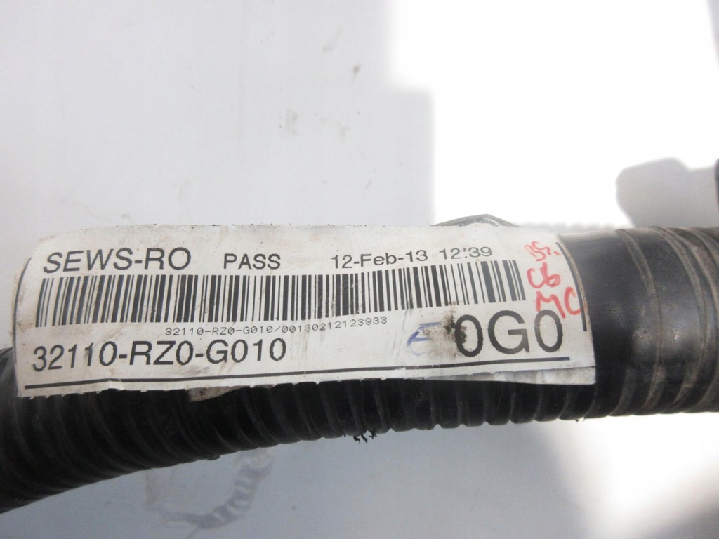 фото №8, Honda civic ix 1.6 i-dtec 120km n16a1 жгут электропроводка двигателя