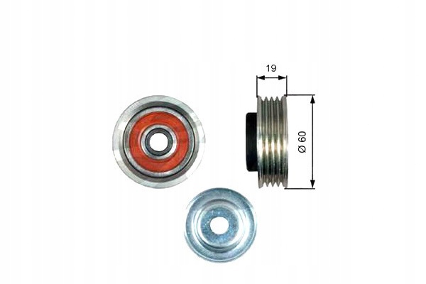 фото №1, Gates ролик натягувача suzuki ignis 1.3 fh