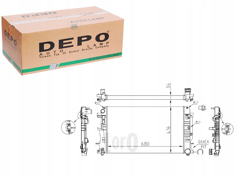 Радіатор води mercedes sprinter vw crafter 06- Ціна