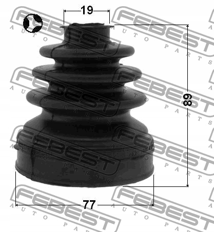 фото №10, Захист шарнір привідного внутрішнього 77x89x19 febest 2115-cb4t