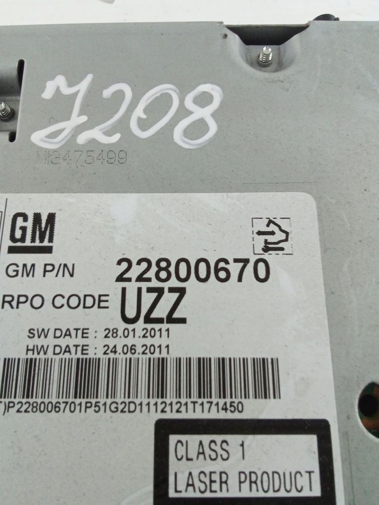 фото №3, J208 радіо chevrolet orlando 22800670