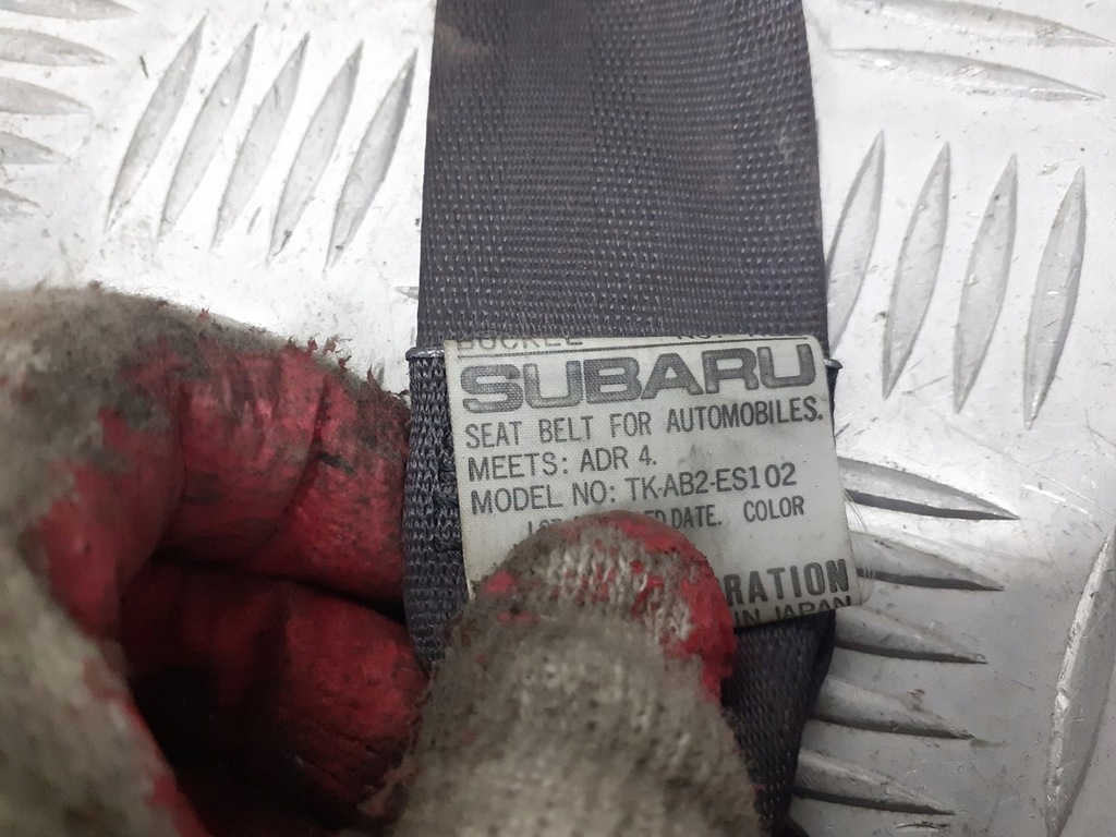 фото №4, Pas безпеки правий перед subaru legacy iii