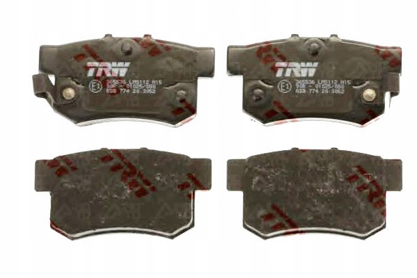 фото №1, Trw тормозные колодки тормозные honda задняя accord civic legend