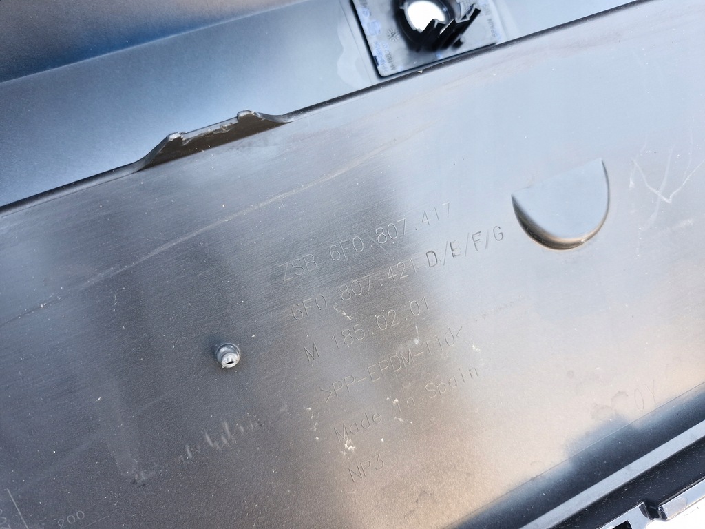 фото №8, Seat ibiza v 6f 17 - бампер задня задній 6f0807417