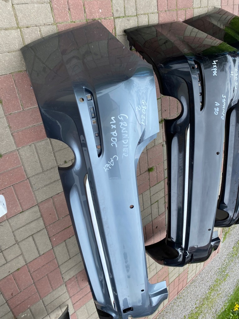 фото №8, Bmw 5 g30 przedlift бампер задній звичайний pod накладка хром