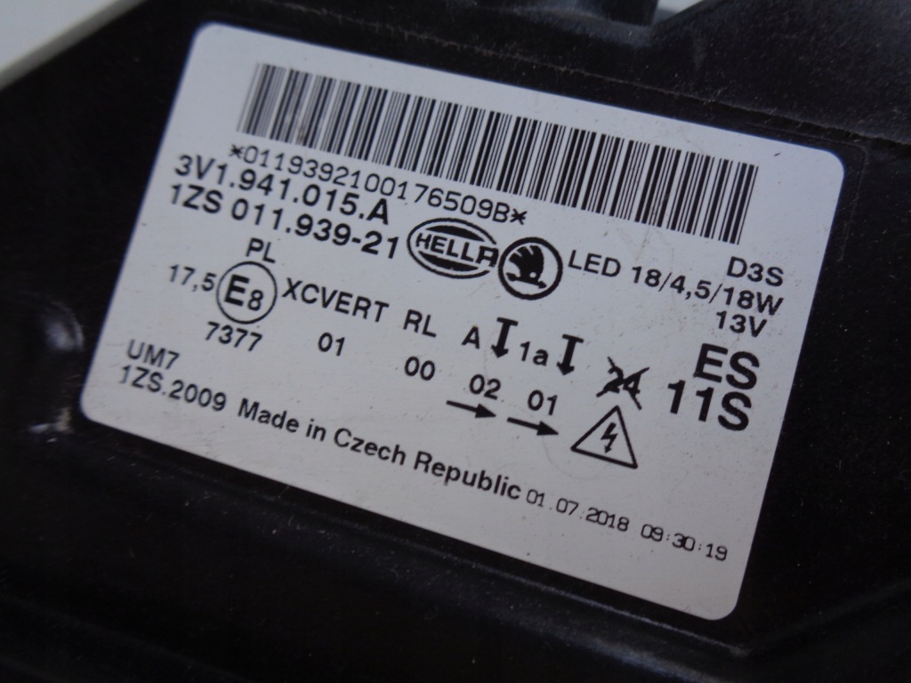 Купить Фара левая фара skoda superb 3 3v 3v0 15- ксенон led