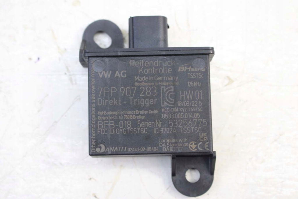 фото №9, Audi r8 ii 4s блок керування модуль kół 7pp907283 тиску шин 7pp 907 283 a6 4