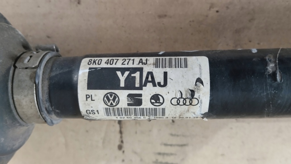 Приводной вал левая правая перед передняя audi a4 b8 a5 8t 2.0 tdi 8k0407271aj с Разборки