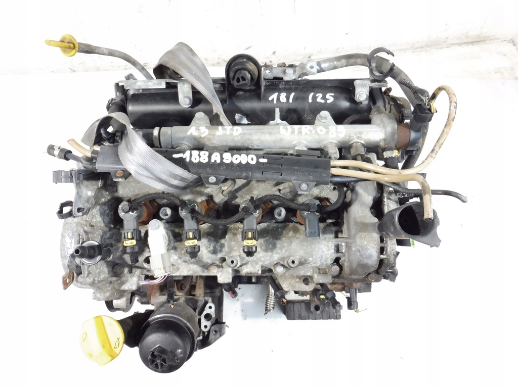 фото №9, Двигатель блок двигателя 188a9000 форсунки fiat punto ii idea doblo 1.3 jtd