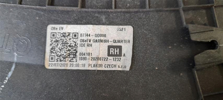 фото №7, Mm молдинг крила права hyundai kona 87744-dd000