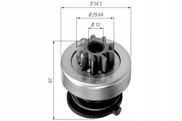 Шестерня, стартер magneti marelli 940113020167 Цена