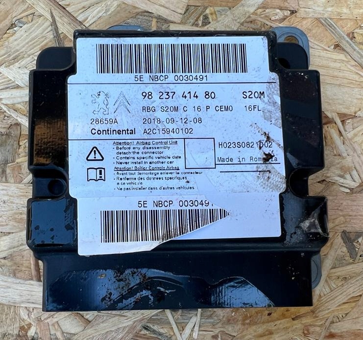 фото №1, Модуль подушка безопасности датчик citroen оригинальный номер 9823741480