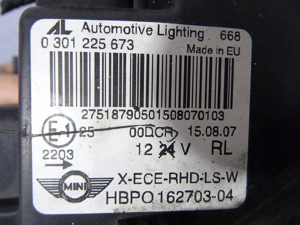 фото №8, Лампа ліва перед mini r56 ксенон