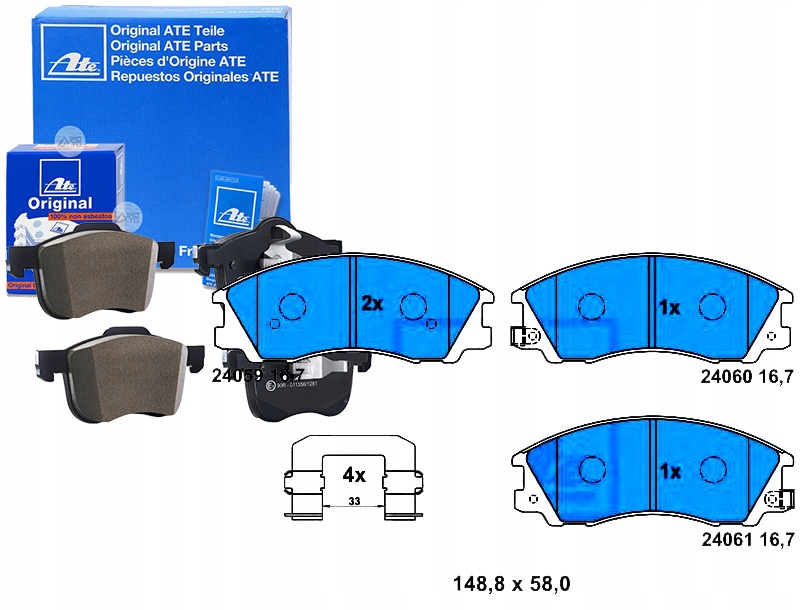 фото №1, Тормозные колодки тормозные hyundai terracan 2.5d/2.9d/3.5 11