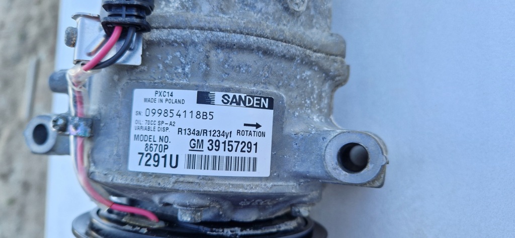 Компресор кондиціонера opel 1.6 cdti b16dte 39157291 Недорого
