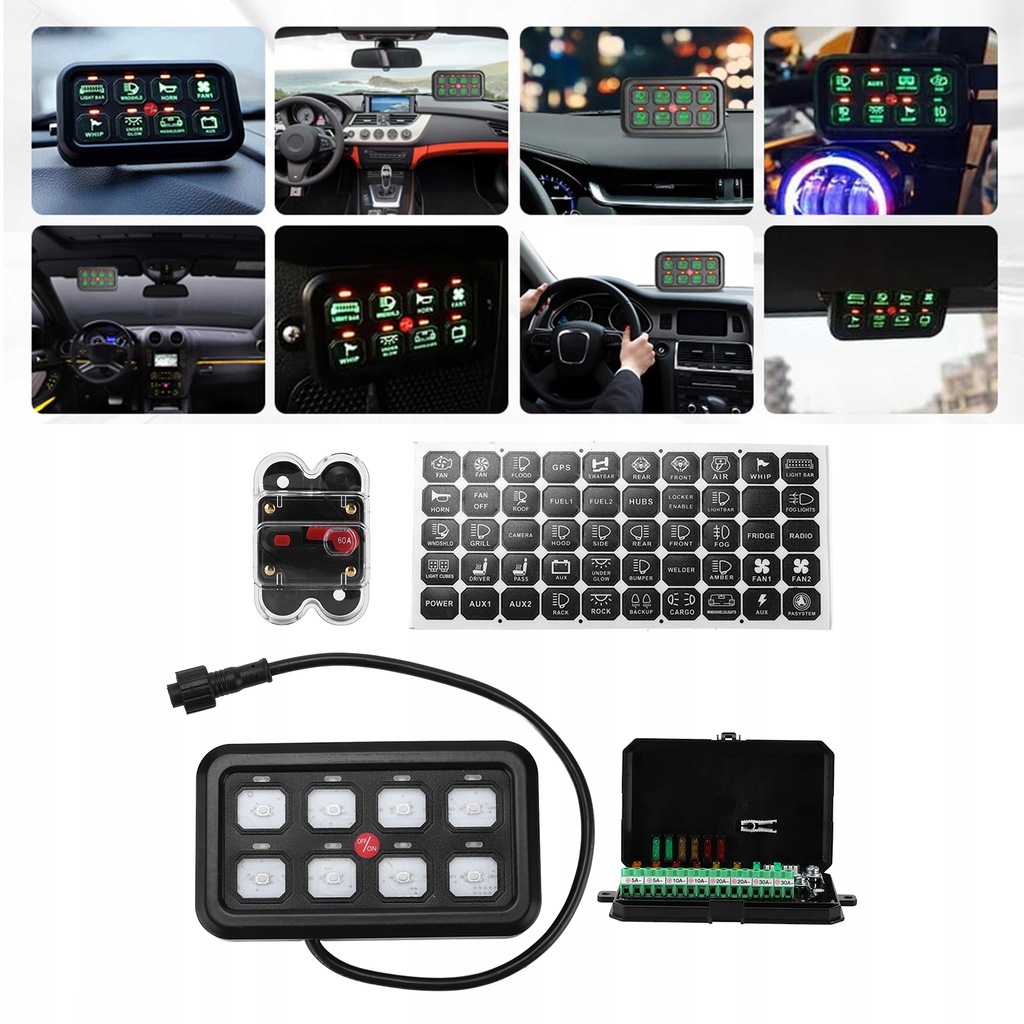 фото №9, 8 панель переключателей wciskanych функция автоматический przyciemniania ze