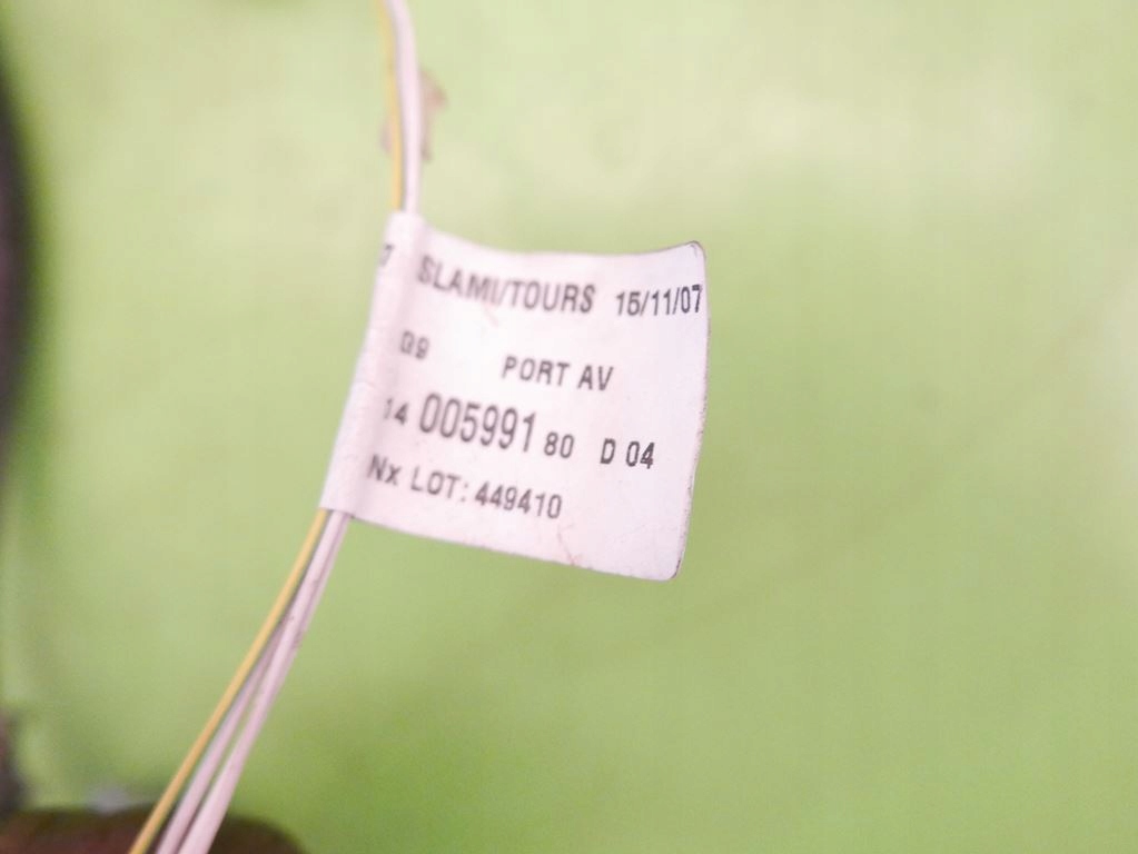 фото №9, Жгут электропроводка правая перед citroen jumpy ii 07-