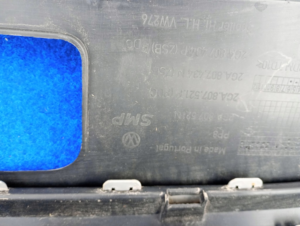 фото №7, Vw t-roc 2ga спойлер накладка бампера задня + молдинг 2ga807521n nb83jr