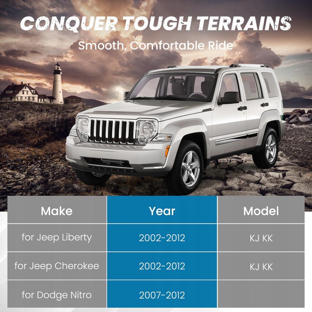 фото №15, Набор подъемника poziomującego перед 2" do jeep liberty kj kk base sport utility 02-12