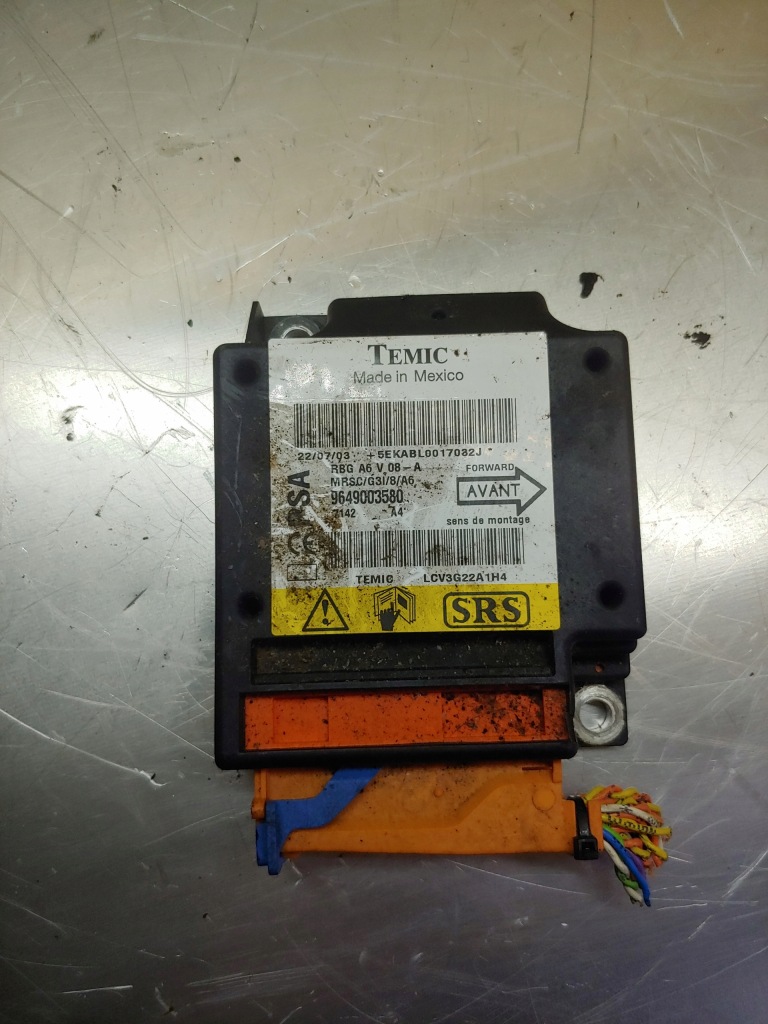 фото №1, Модуль датчик подушка безпеки citroen c3 9649003580