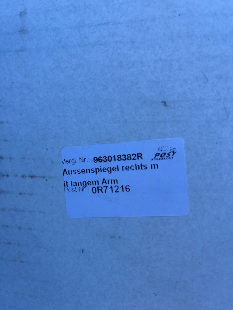 фото №16, Renault master iii opel movano b 2010- зеркало długie elektr правое 9 pin