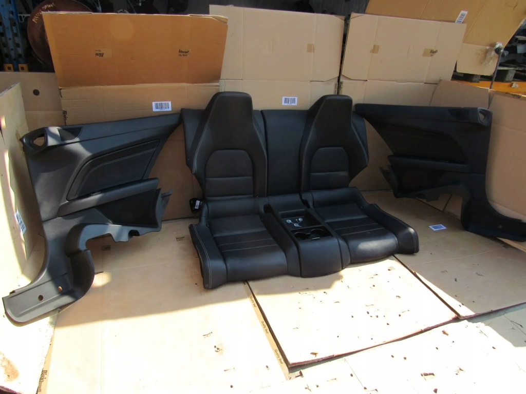 Mercedes e c207 w207 207 coupe сидіння заднє сидіння обшивки шкіра комплект Доставка