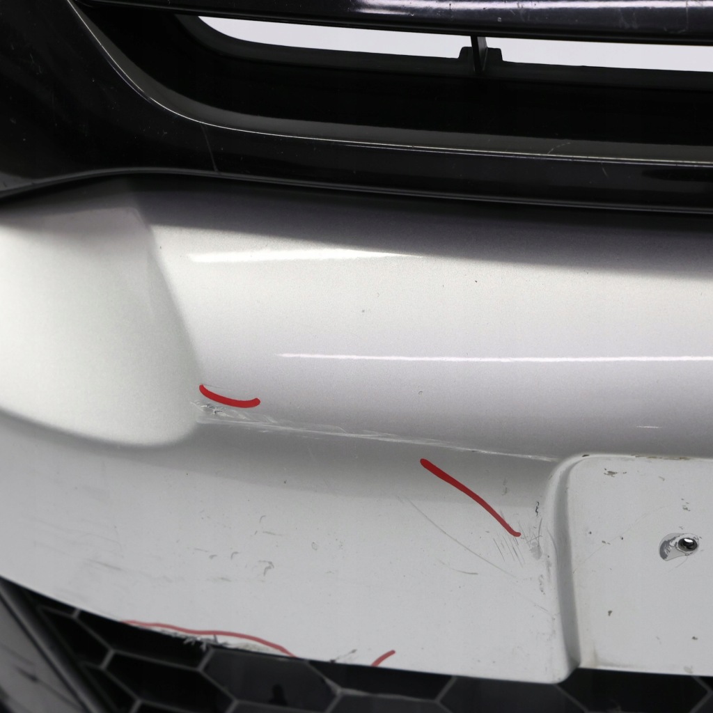 Vw scirocco mk3 передній бампер панель reflex silver сріблястий металік - a7w Оригінал