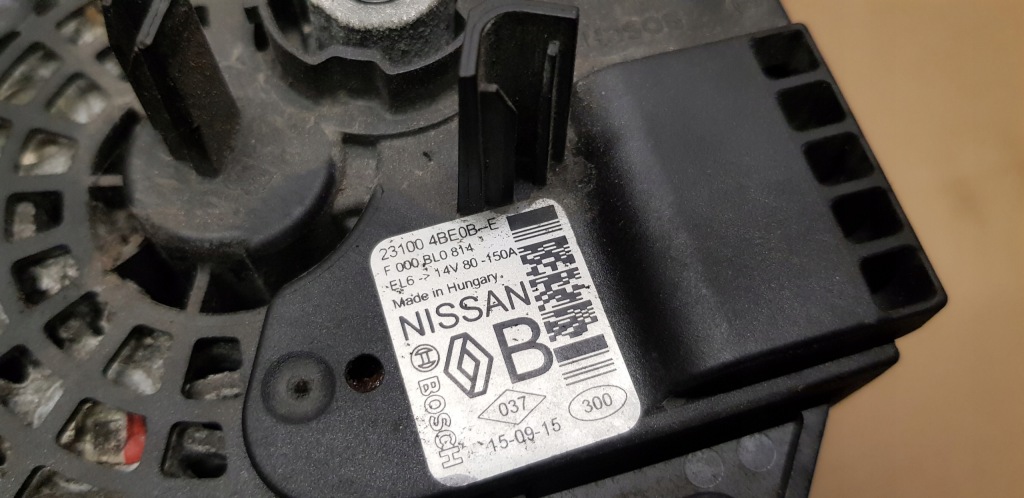 фото №3, Nissan renault trafic 1.6 генератор 23100-4be0b