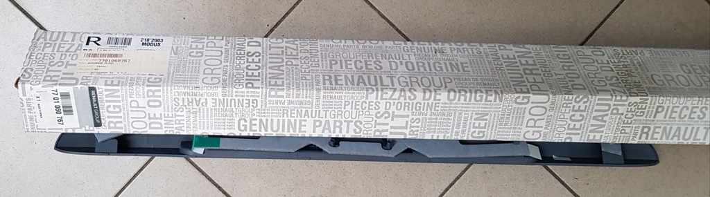 фото №1, Молдинг задній кришки новий оригінал renault modus modus grand оригінальний номер 7701060767