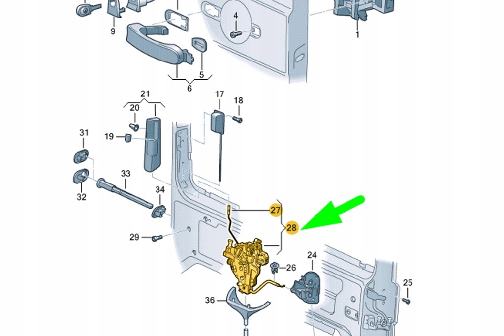 фото №8, Vw transporter t5 ліва двері зсувні pilot дистанційного керування замок now
