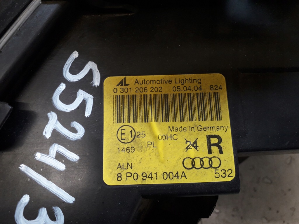 фото №16, Audi a3 8p 03- лампа правий перед 8p0941004a