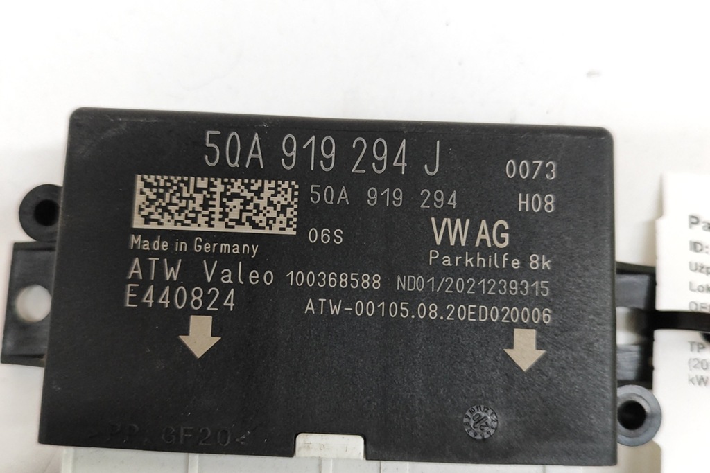 фото №6, Skoda scala pdc датчики парковки блок управляющий 5qa919294j 2021 239