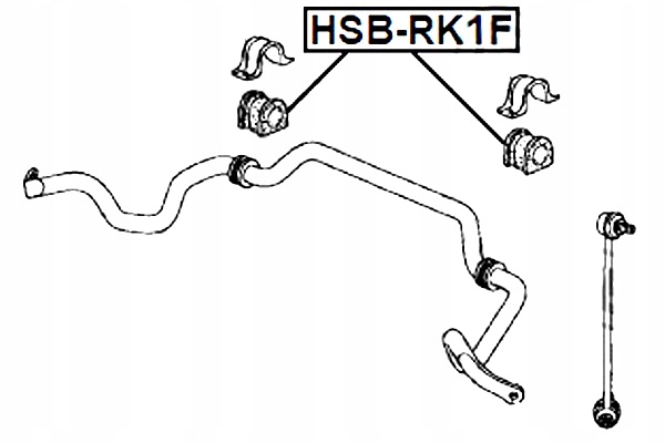 фото №3, Втулка стабілізатора передній febest